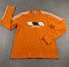 Adidas Long Sleeve T Shirt Mens Large Orange Germany 2006 World Cup Vintage
