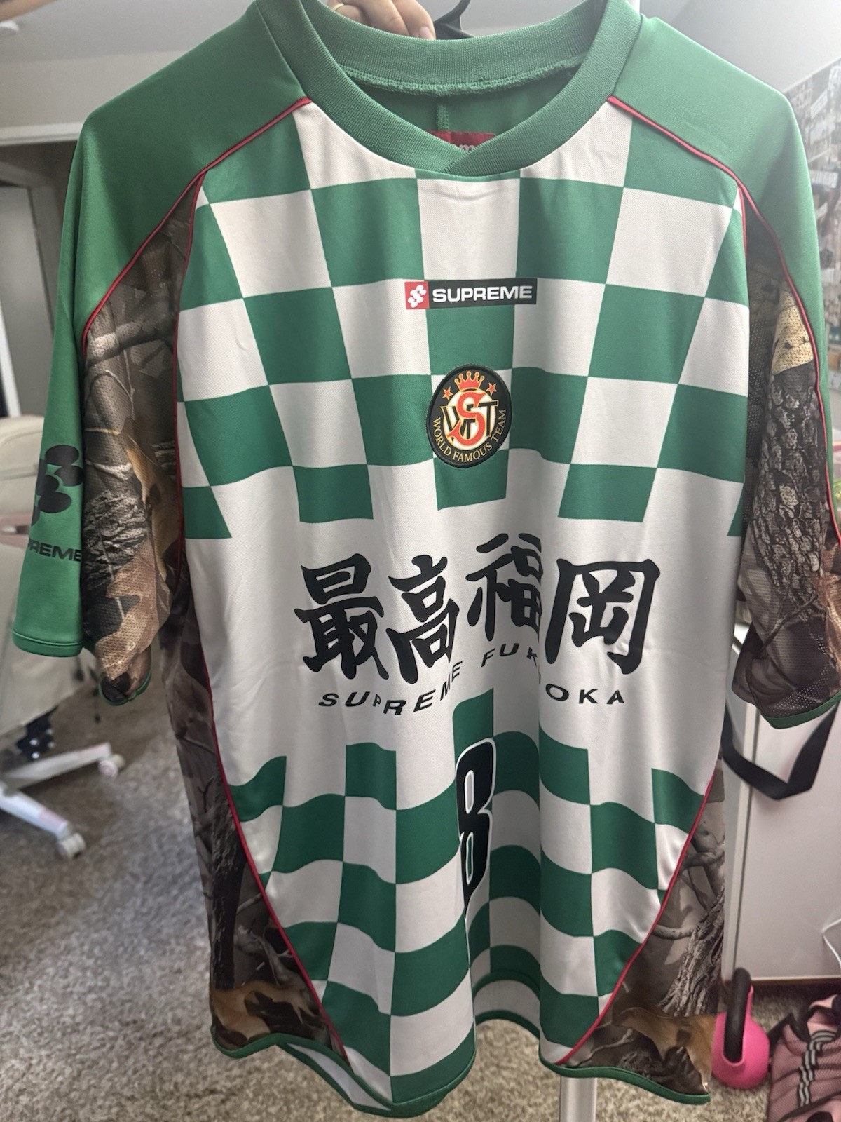 Supreme Checkerboard Soccer Jersey Size Large SS26 gallery