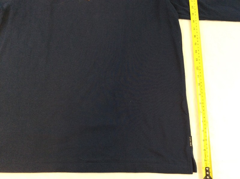 Nike Golf Mens Large Long Sleeve Dark Blue College Sports Television Polo NWT gallery