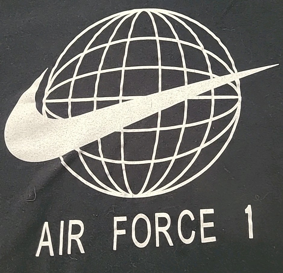 Nike Air Force 1 Black Global Athletic Men's Med M Shirt gallery