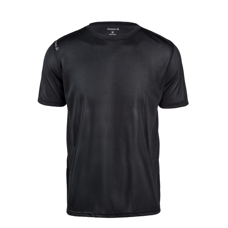 Reebok Mens 100% Polyester dri-fit T-shirt Work out Gym S-3XL, 4XL 5XL Sport Tee gallery