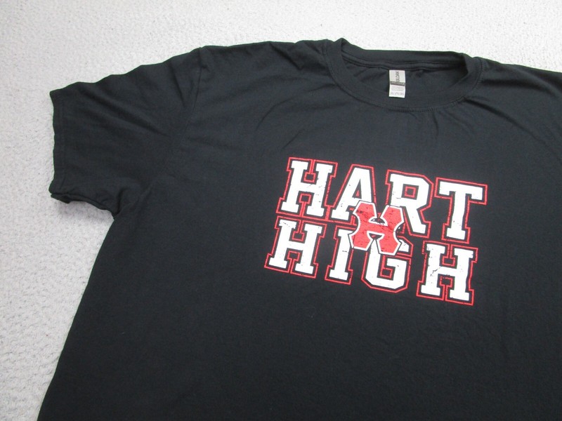 Hart High School Shirt Mens 2XL Black Indians Santa Clarita Adult gallery