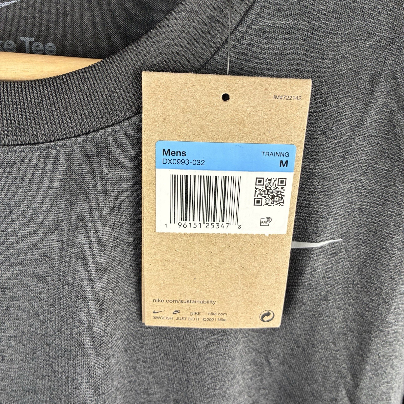 Nike Dri-Fit Legend Men Long Sleeve Shirt Charcoal Grey M DX0993-032 NWT gallery