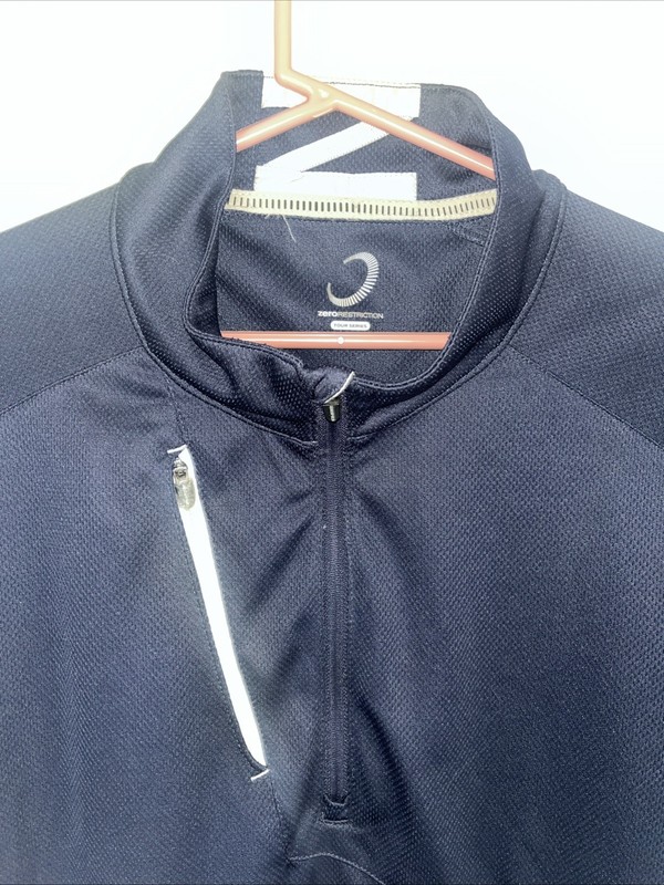 Zero Restriction Z500 Tour Series 1/4 Zip Pullover XXL 2XL Navy Golf Performance gallery