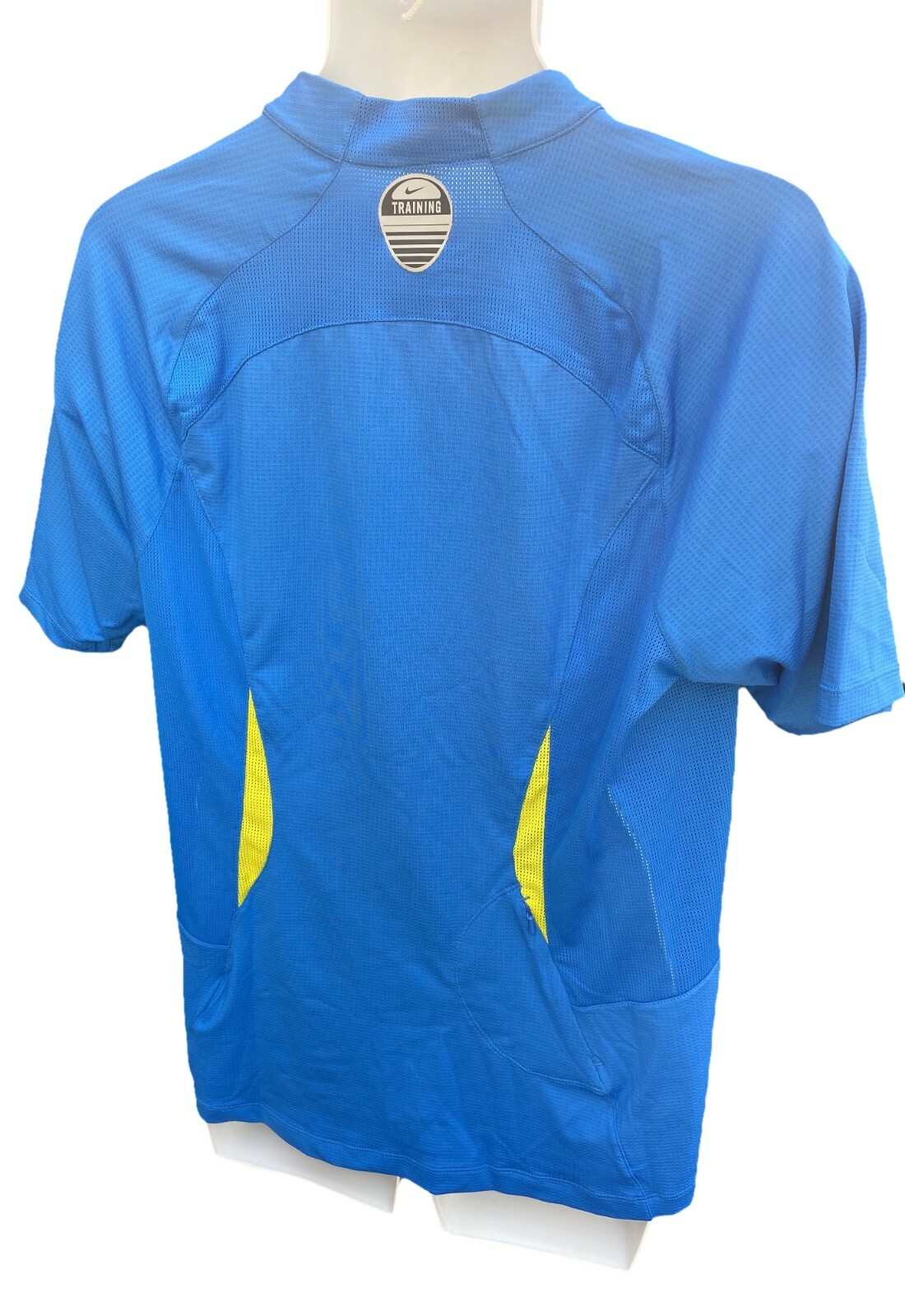 New NIKE Mens TRAINING RUNNING Short Sleeved Reflective Top Shirt Azure Blue L gallery