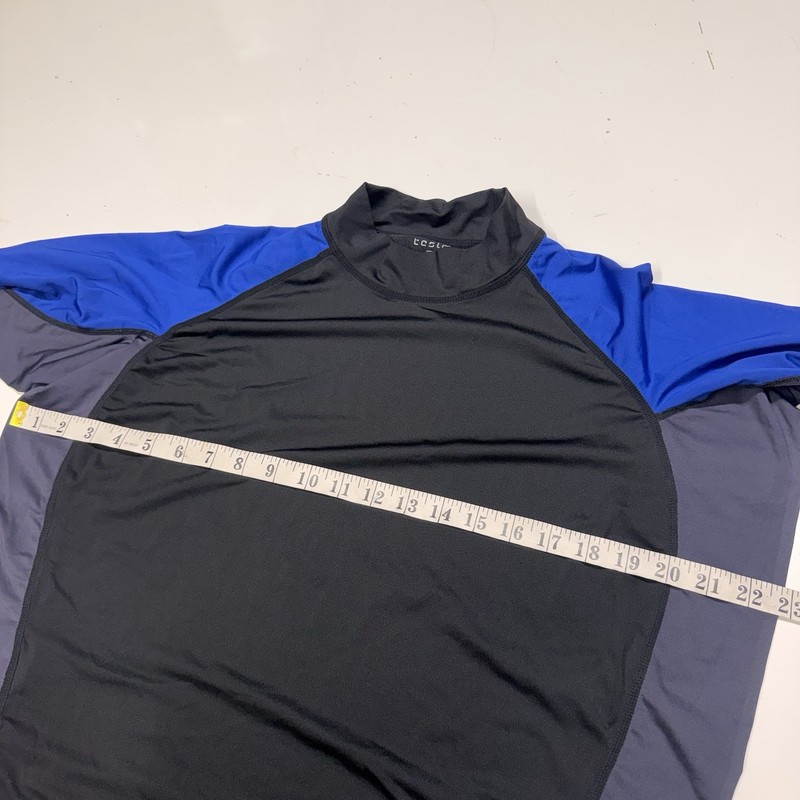 Tesla Active Stretch Performance Running Long Sleeve Shirt Men’s XL Blue Black gallery