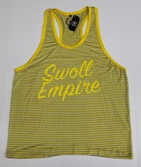 Swoll Empire Muscle Tank Top – Men’s Yellow/Gray Tank – Size 2X-Large (2XL) NWT