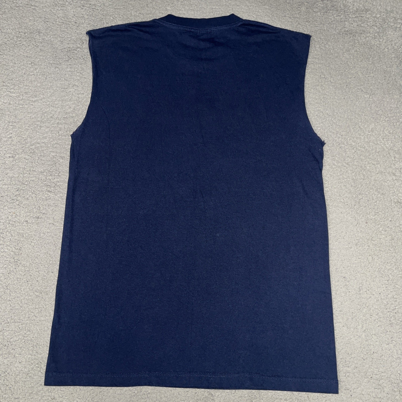 VTG And1 Basketball Tank Top Men's Size L Blue Muscle Training Shirt Made in USA gallery