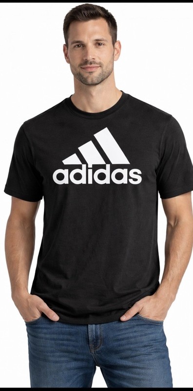Adidas Black Logo T-Shirt Size XL Mens Performance Golf Short Sleeve Crew Neck gallery