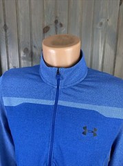 Under Armour Sz Medium 1/2 Zip Fitted Pullover Athletic Shirt Polyester Nylon