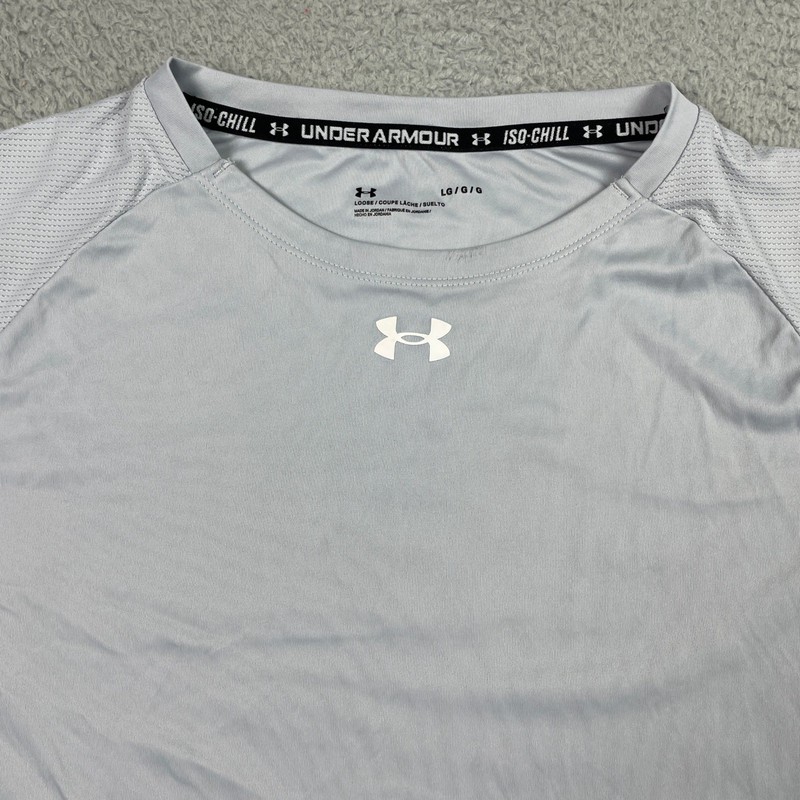 Under Armour Iso-Chill Training Shirt Mens Large Gray Short Sleeve Athletic gallery