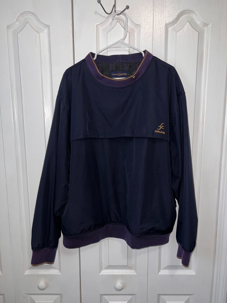 Vintage Tommy Hilfiger Golf Reversible Windbreaker Pullover Top Size XXL Large