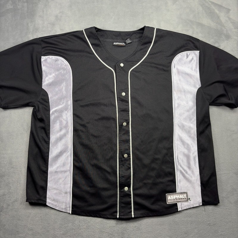 Vtg Starter Jersey Men's 2XL Black Asphalt Legends Y2K Hip-Hop Street All-Stars gallery