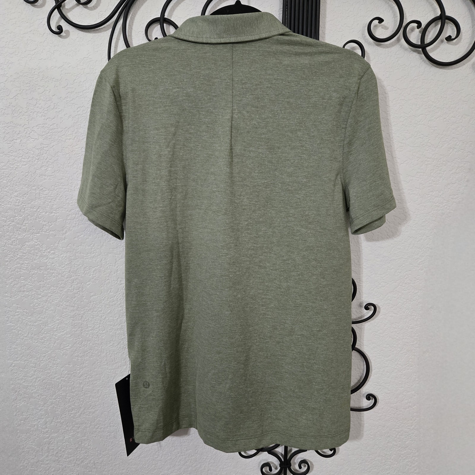Lululemon Evolution Polo Heathered Bay Leaf Green Small gallery