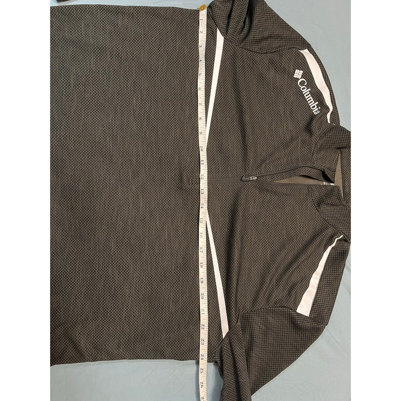 Columbia Golf Quarter Zip Pullover Mens Large Black Lightweight Athletic gallery