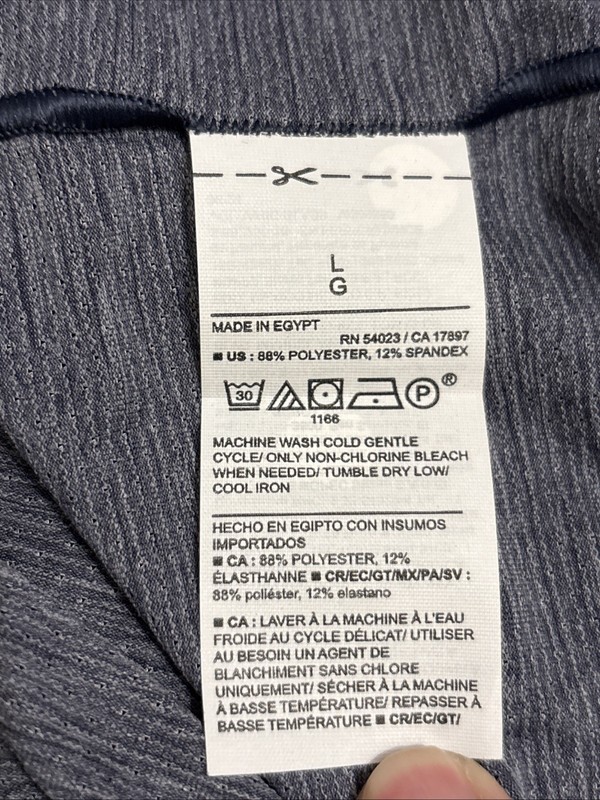 OLD NAVY Active Men’s Large Go Fresh Performance Vent Blue/Gray T Shirt NWT gallery