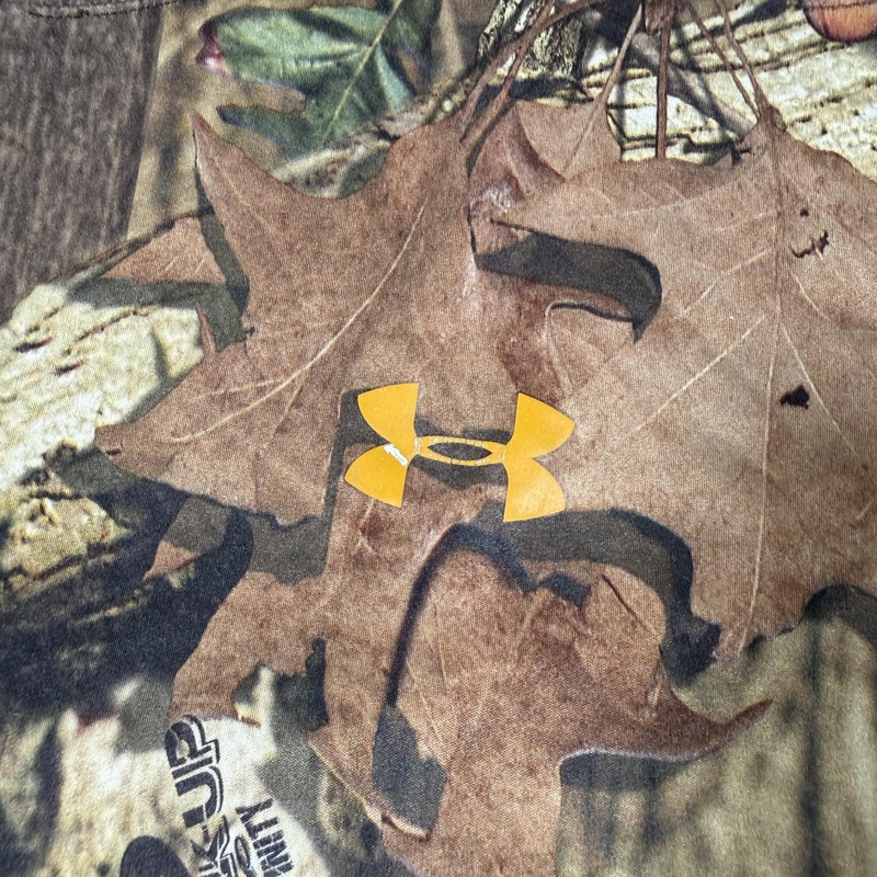 Under Armour HeatGear Shirt Mens Large Brown Camo Break-Up Infinity Hunting Top gallery