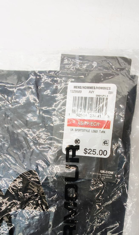 Under Armour Men's Size XS UA Sportstyle Logo Tank Black (Pack of 5) gallery