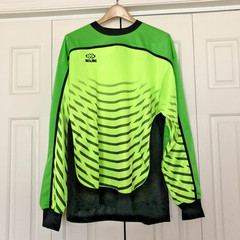 Kelme futbol jersey M neon green black polyester