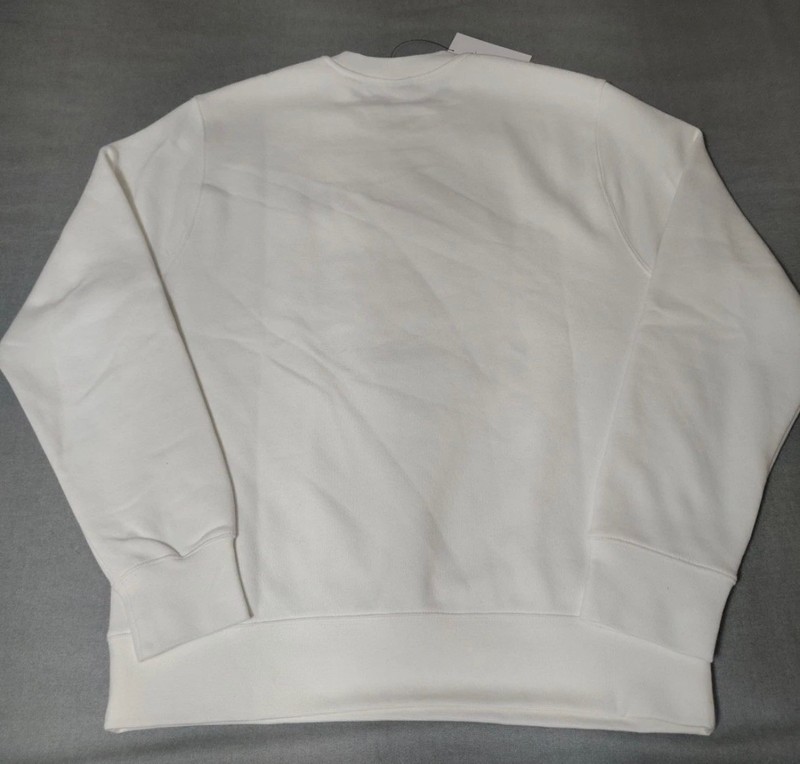 Nike Men's L Crewneck Sweatshirt Classic Logo Pullover Casual White BV2662-100 gallery
