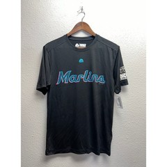 Florida Marlins Evolution Tee Jersey Active Top Cool Base Majestic MLB NWT Small