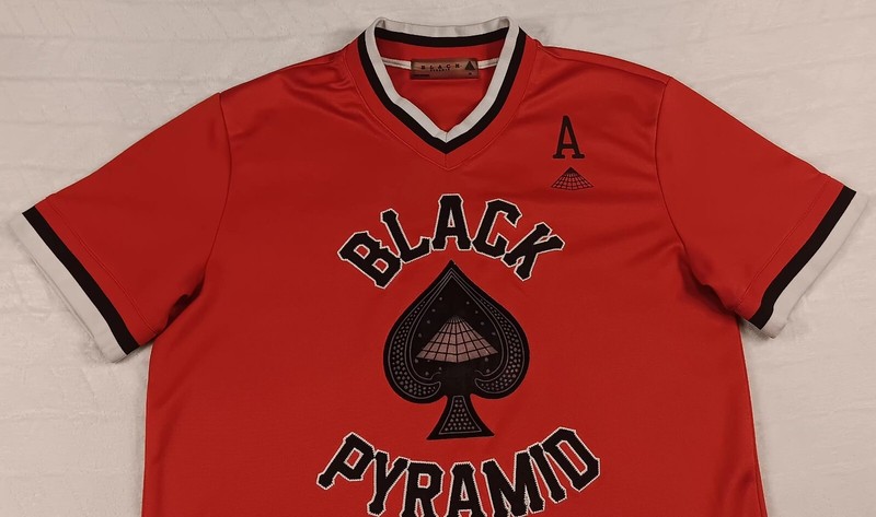 Black Pyramid_Mens_Sz. XL_Red & Black Sports Shirt_Embroidered_Short Sleeve gallery