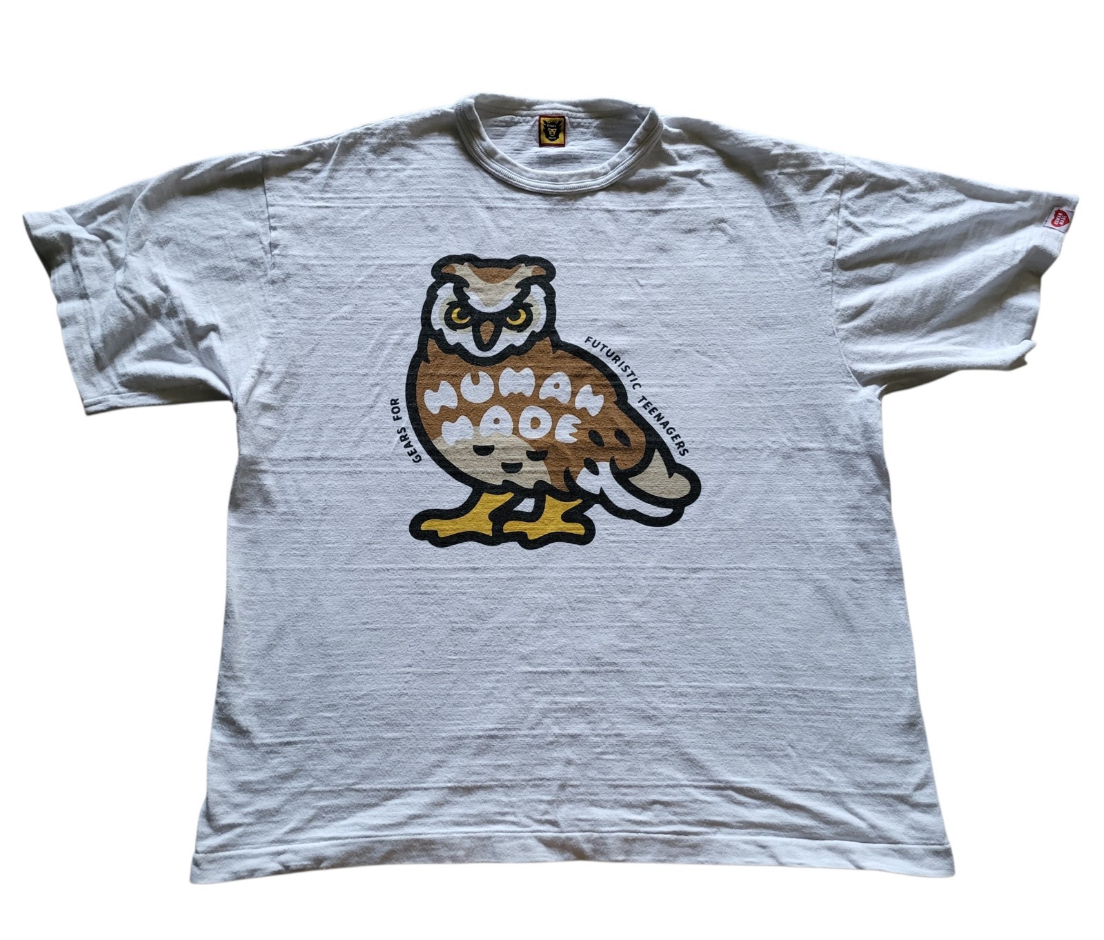 HUMAN MADE OWL Men's TEE Size 2XL Color White gallery