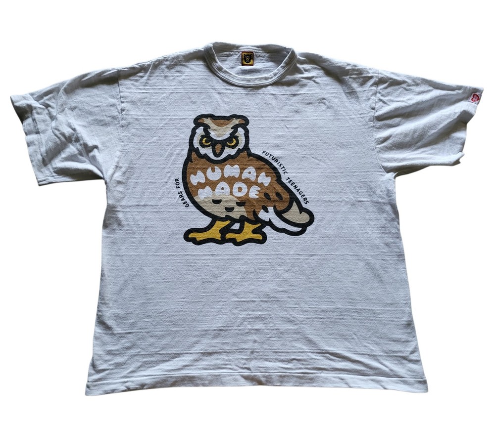 HUMAN MADE OWL Men's TEE Size 2XL Color White