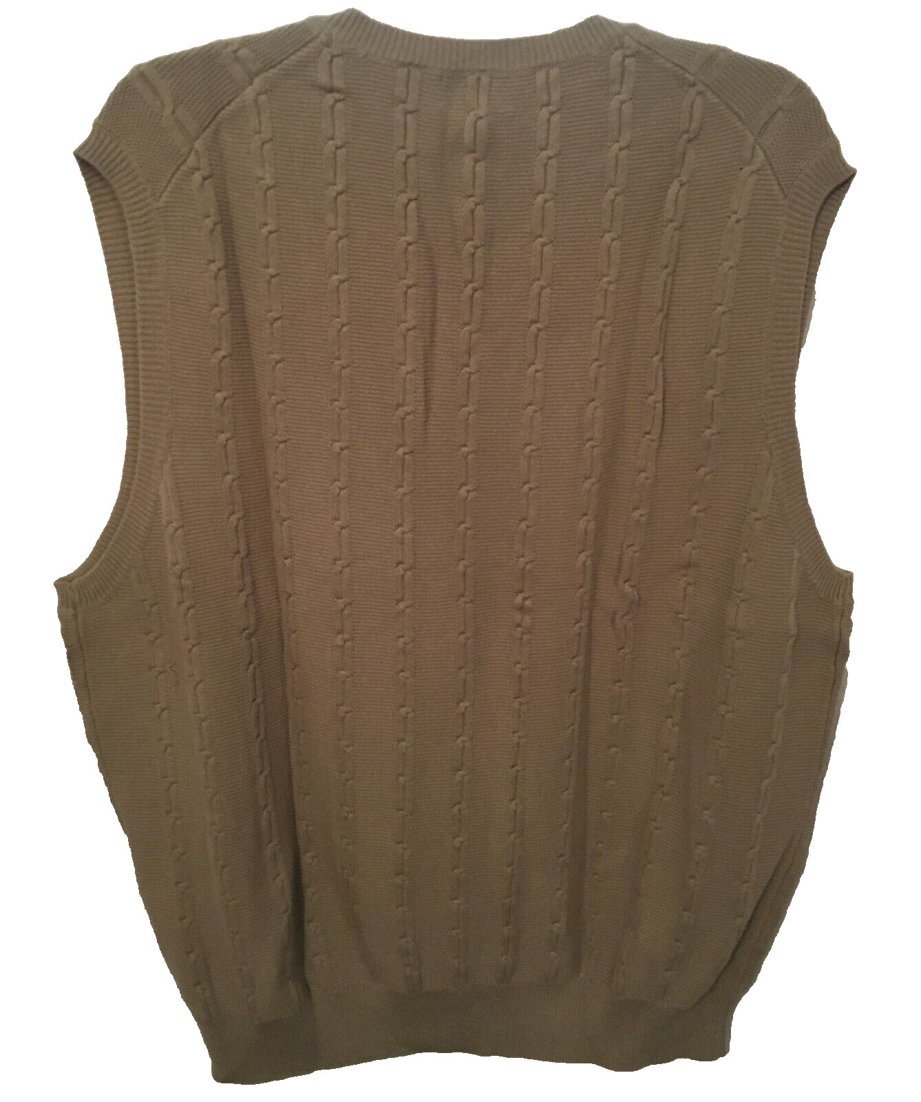 TASSO ELBA GOLF NEW MENS PULLOVER SWEATER VEST CHAMPAGNE LARGE $65 gallery