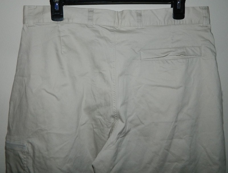 New Men Adidas WE Athletic Pants Solid Beige Casual Camping Hiking Cargo Sz 32 gallery