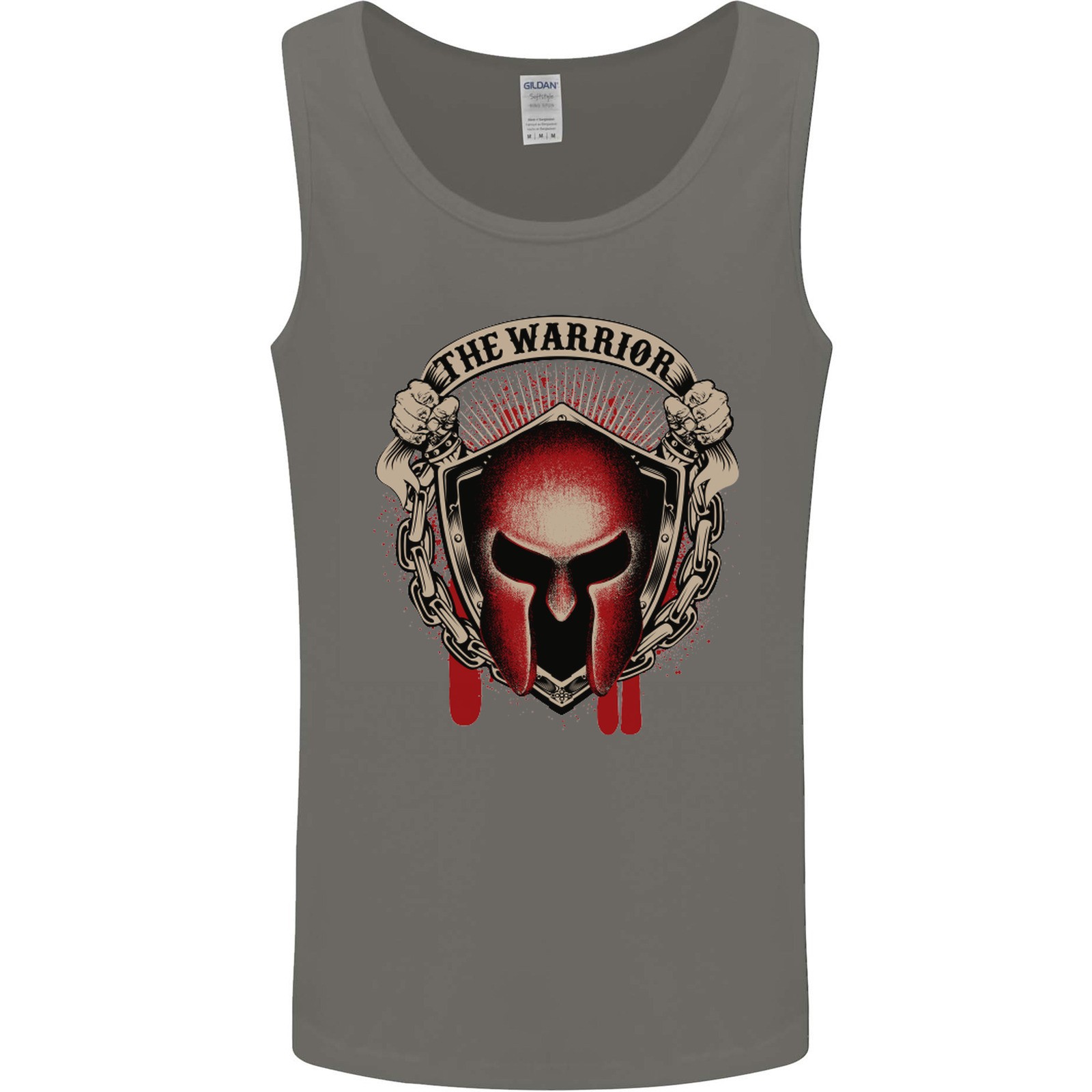 The Warrior Gym Spartan Helmet Bodybuilding Mens Vest Tank Top gallery