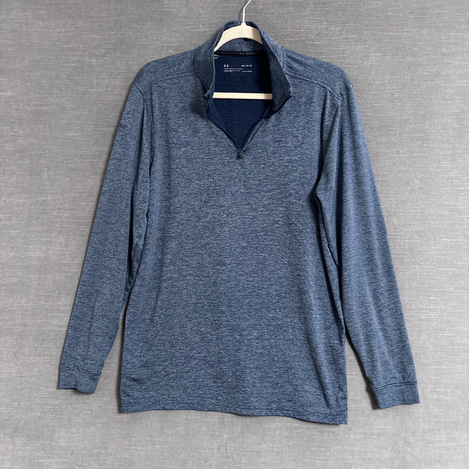 Under Armour Pullover M Blue 1/4 Zip Playoff 2.0 In His Grip Golf Performance gallery