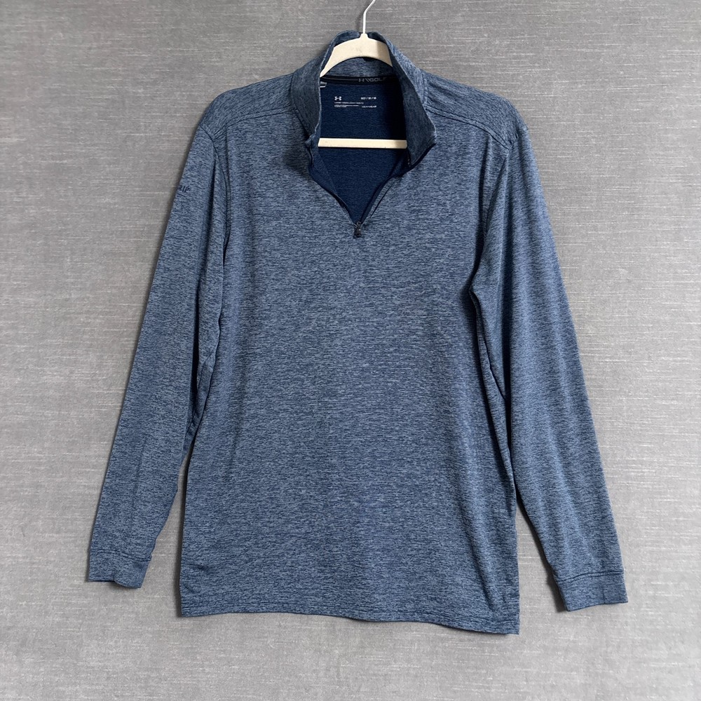Under Armour Pullover M Blue 1/4 Zip Playoff 2.0 In His Grip Golf Performance