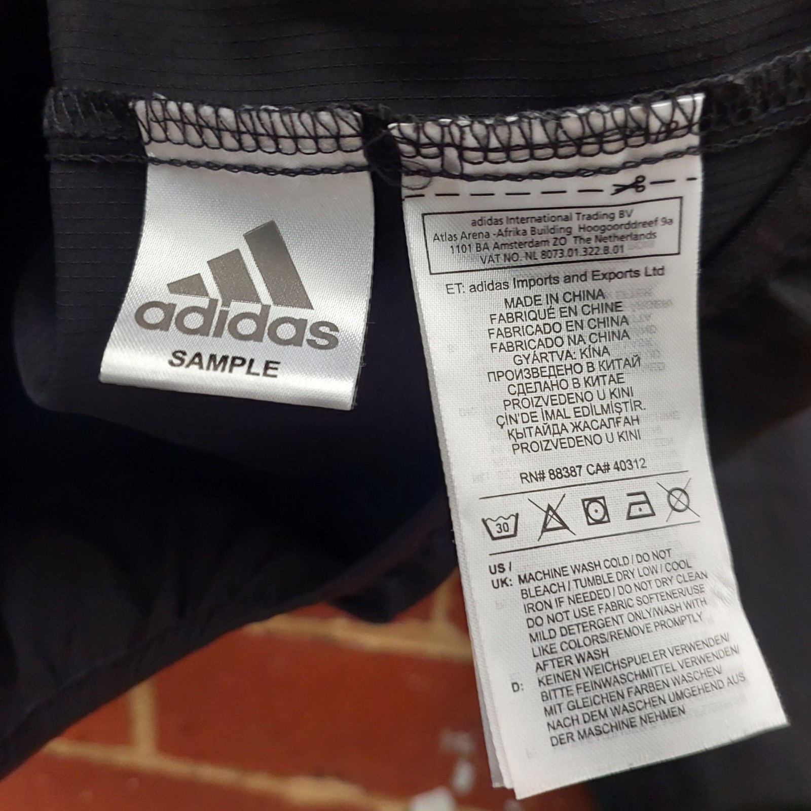 ADIDAS SAMPLE ClimaStorm Soccer Football TAN Woven Training Shirt - Size Medium gallery