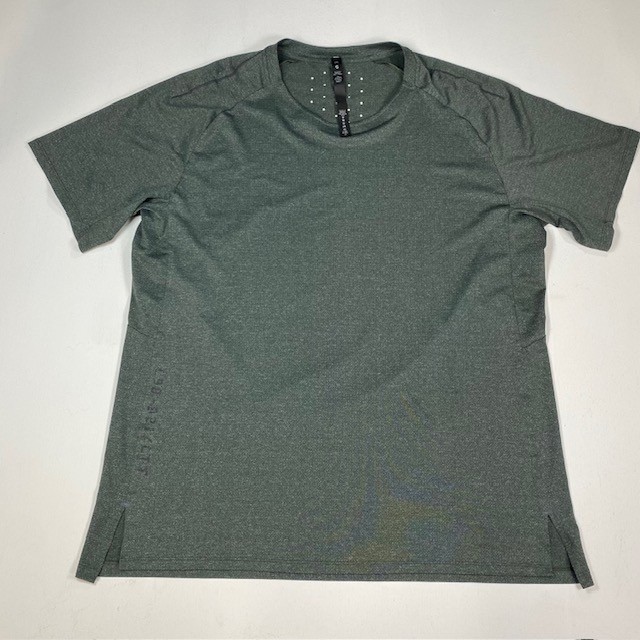 Lululemon Metal Vent Tech 2.0 Short Sleeve Shirt XXL Dark Forest Green Heather gallery