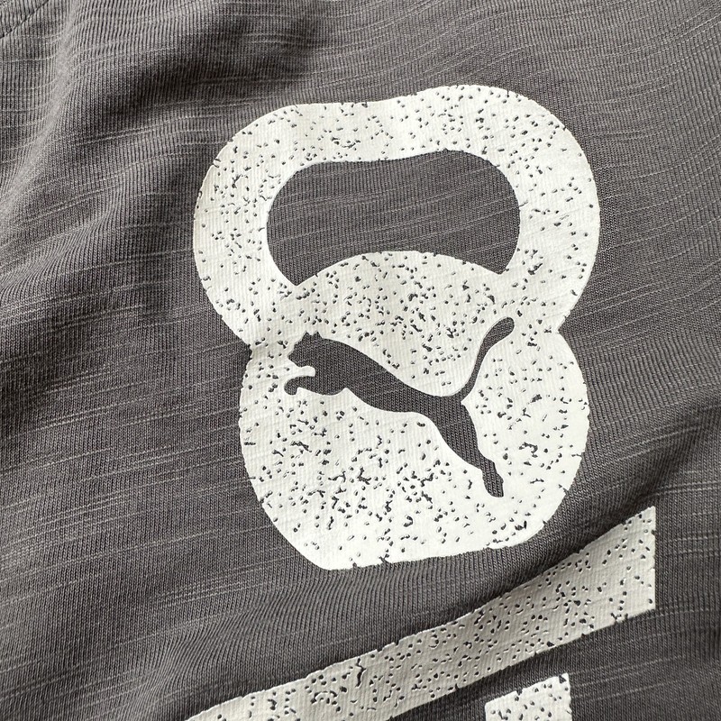 Puma Training Shirt Mens Extra Large Gray Kettlebell Crossfit Athletic Workout gallery