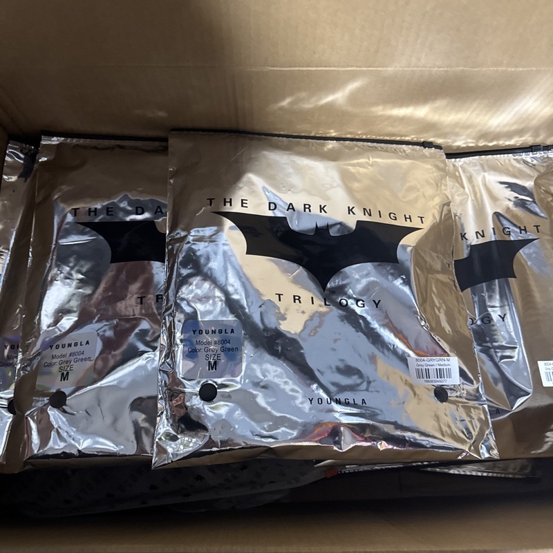 YOUNGLA (SOLD OUT) - 8004 - BATMAN COMPRESSION LONGSLEEVES - GREY GREEN - MEDIUM gallery