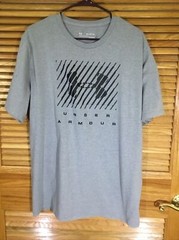Under Armour Men’s Size XXL Gray Short Sleeve Crew Neck Heat Gear Top CM-403
