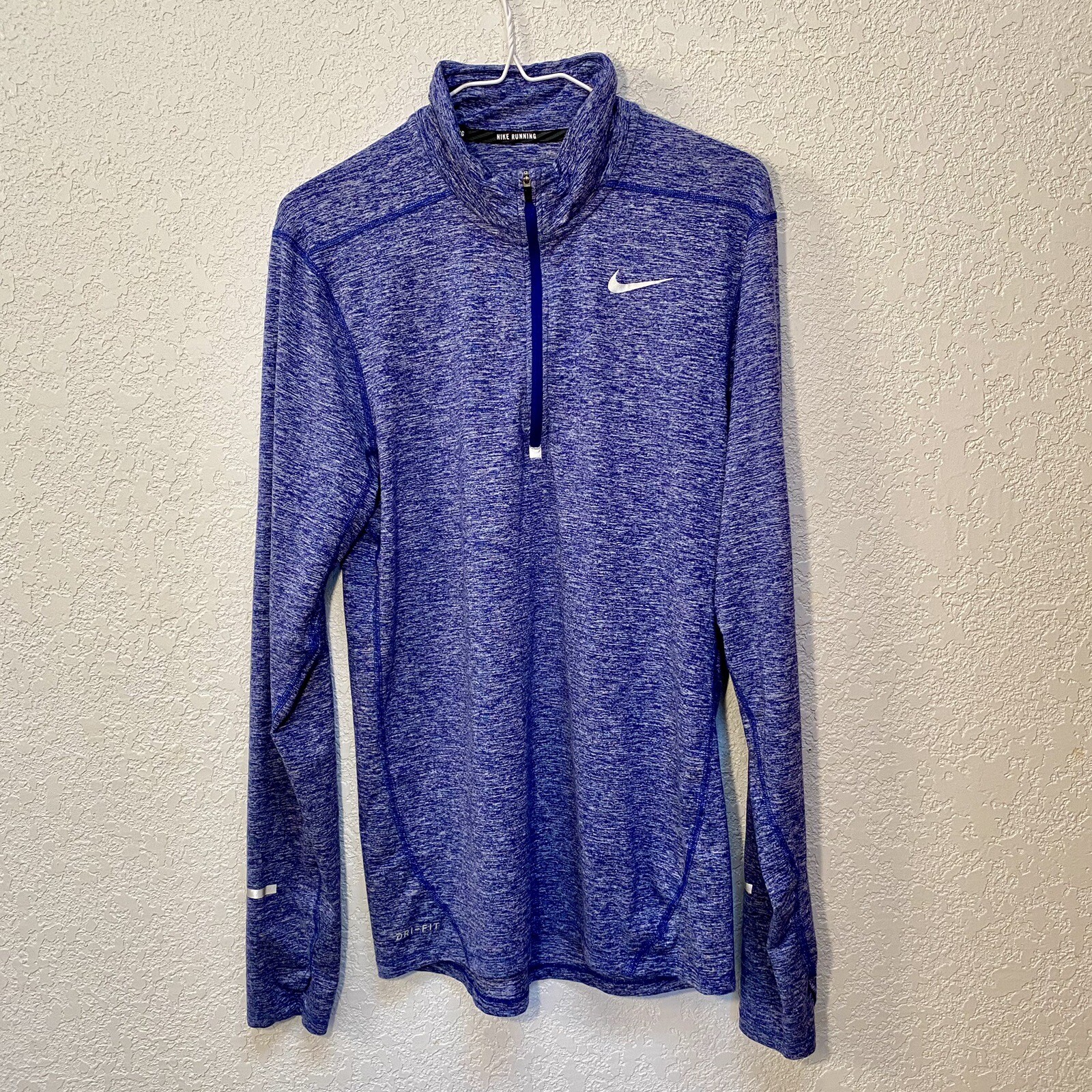 Nike Running Men’s Small Element 1/2 Zip Pullover Bluish Gray Training Top Shirt gallery