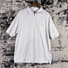 Adidas The Champions Sawgrass Top Mens Size Large White 1/4 Zip Collared