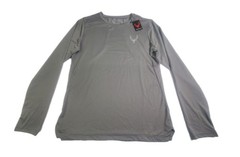 Bucked Up Performance Shirt Men Medium Gray Long Sleeve Activewear Adult New NWT