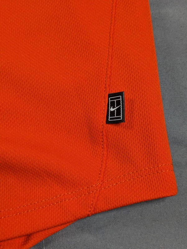 Vintage Nike DriFIT Shirt Mens XL Orange Performance Mesh Challenge Court Tennis gallery