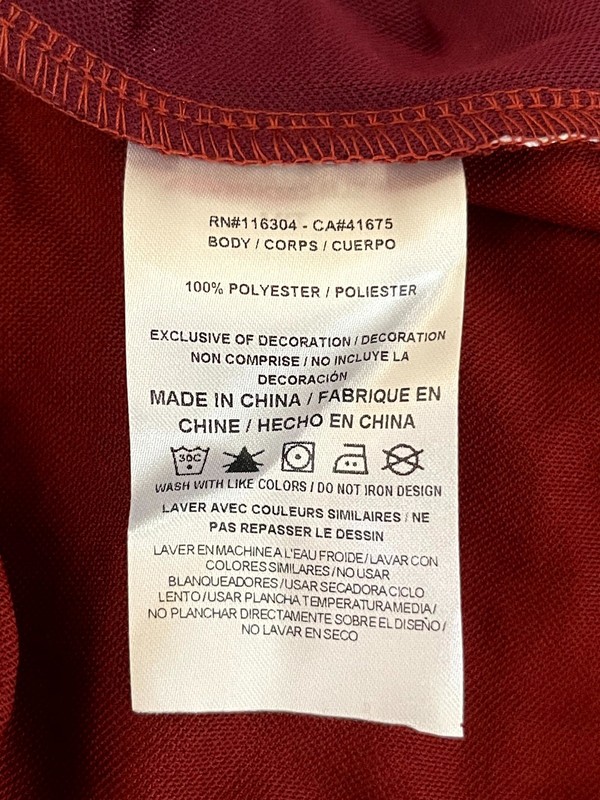 Converse Retro Chuck SS Jersey Men's Medium Maroon Short Sleeve CVM5K503-MJZ gallery
