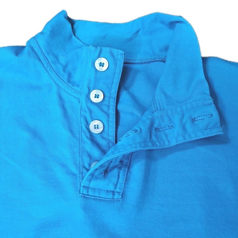 Vtg USA Terry Mock Golf Popover Top Sz XL Blue Koelle Experience Embroidered gallery