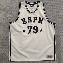 ESPN Classic ’79 White Black Basketball Jersey Size 2XL Promo