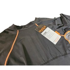 Shock Doctor Core Compression Hockey Shirt Mens Large Black Orange 30150 NWT