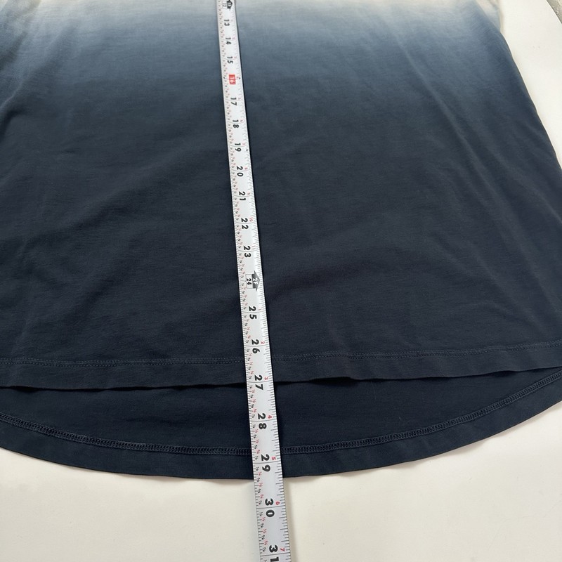 Lululemon Mens Large 5 Year Basic Tee T-Shirt short sleeve Ombre White / Blue gallery