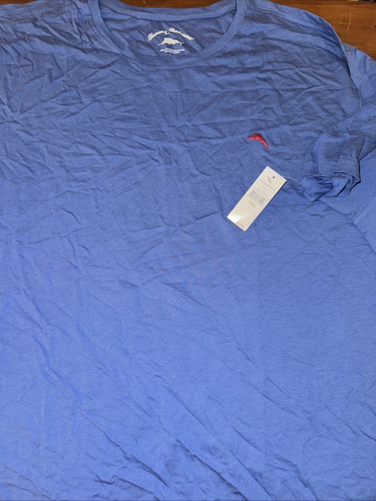 Men's Tommy Bahama Cotton Modal Big & Tall Crew Neck T-Shirt Big&Tall 4XB Blue