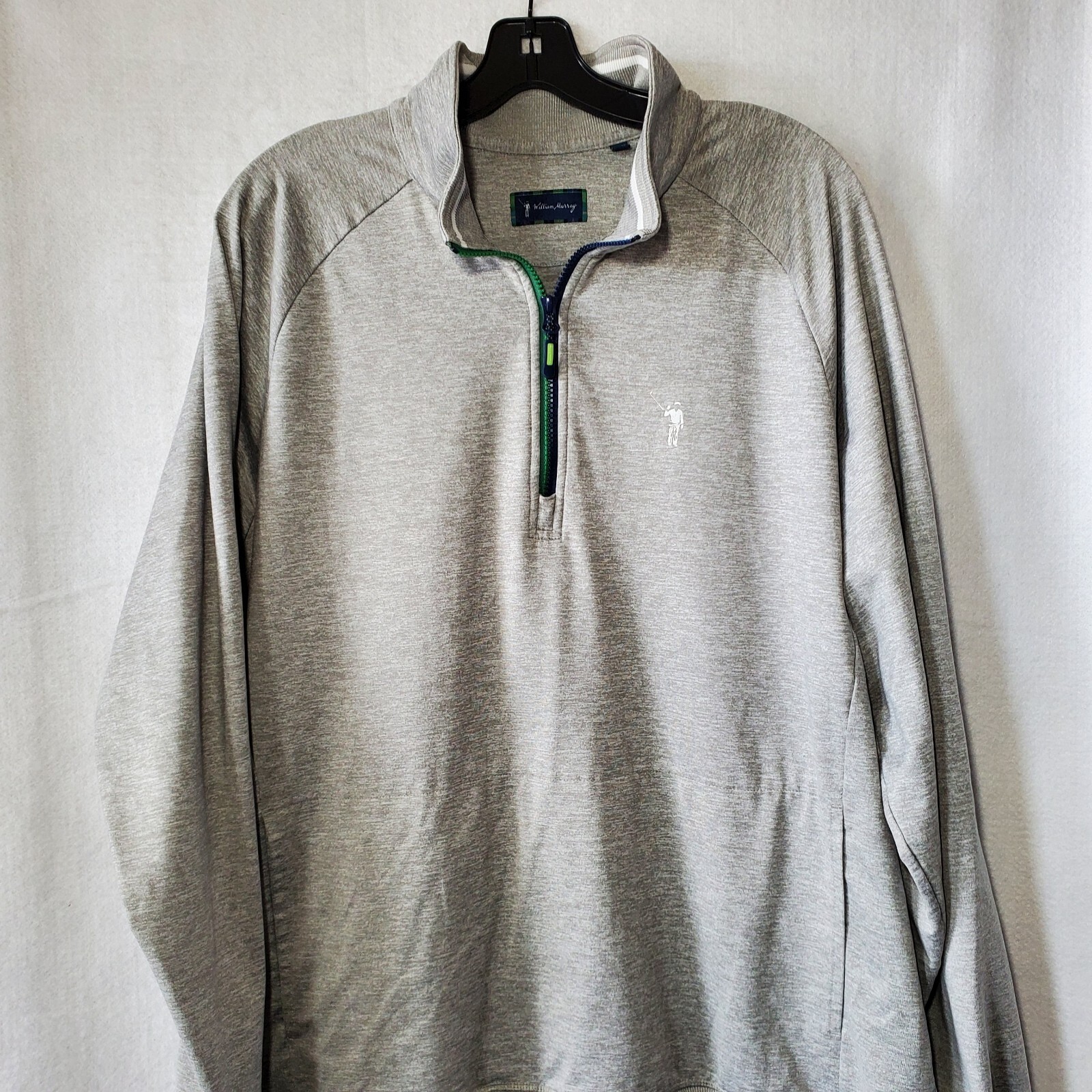 William Murray Sweatshirt Golf Long Sleeve 1/4 Zip Pullover Gray Men's XL gallery