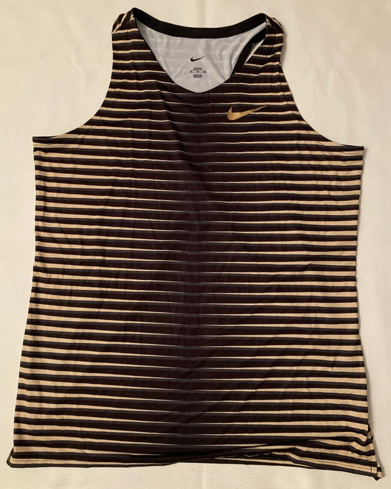 Mens 2XL Nike Pro Elite Track & Field Gold Medalist Singlet Tank CW2678-077